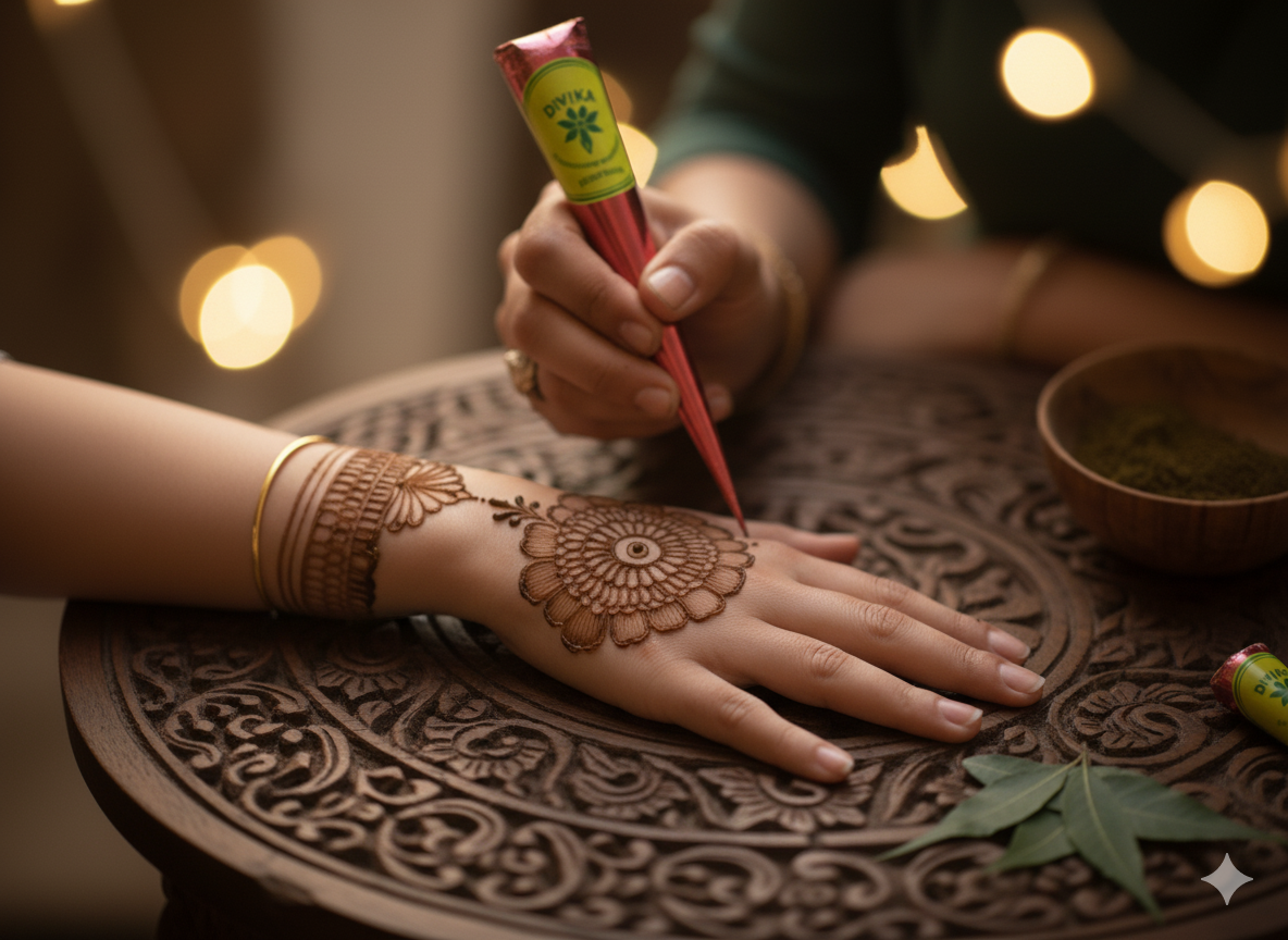 Mehandi Cone - application